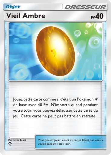 Carte Pokémon Vieil Ambre de l'extension Puissance Génétique