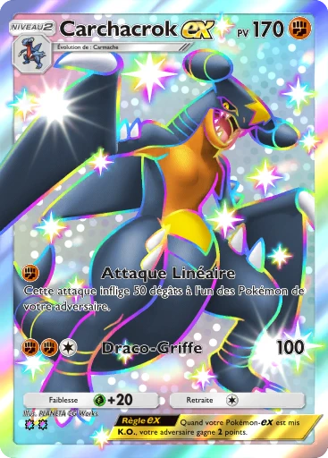 Carte Pokémon Carchacrok-ex de l'extension Source Secrète