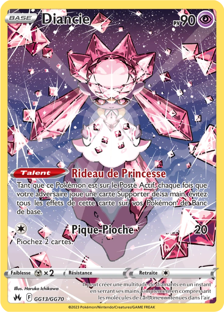 Carte Pokémon Diancie de l'extension Zénith Suprême
