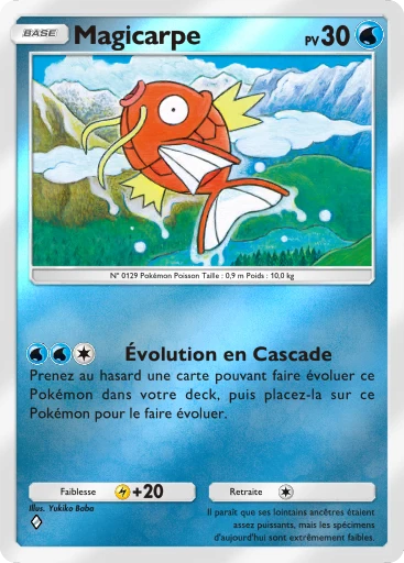 Carte Pokémon Magicarpe de l'extension Booster de Luxe Méga
