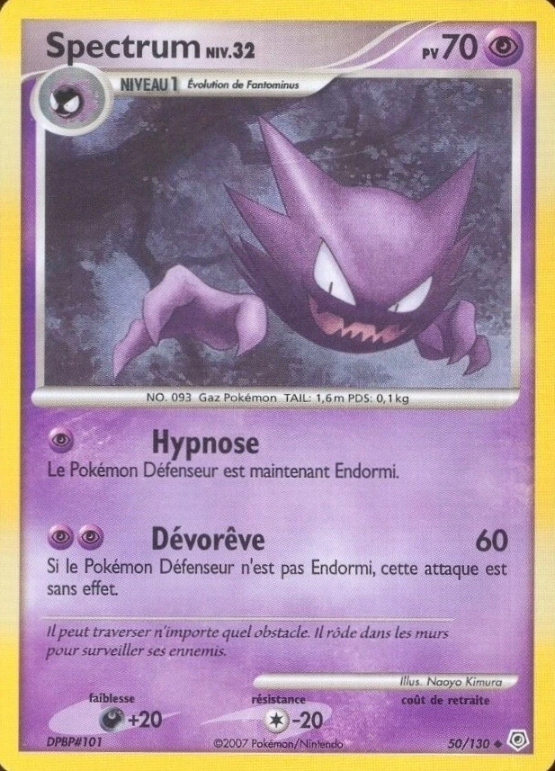 Carte Pokémon Spectrum de l'extension Diamant & Perle