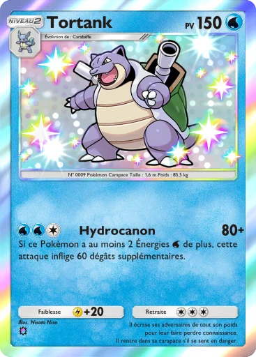Carte Pokémon Tortank de l'extension Gardiens Astraux