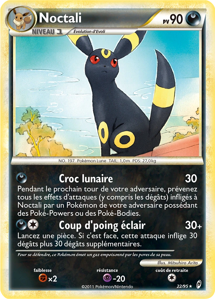 Carte Pokémon Noctali de l'extension L'appel des Légendes