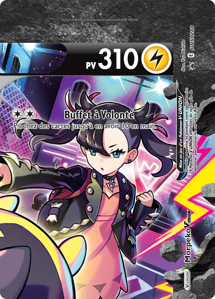 Carte Pokémon Morpeko V-UNION de l'extension Promo SWSH