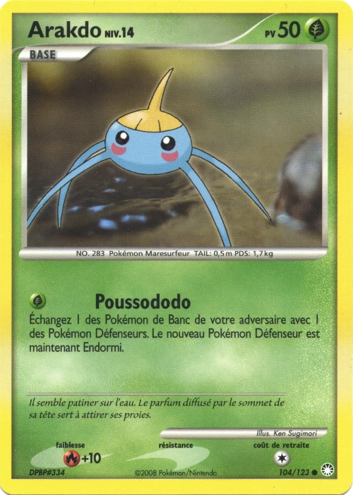Carte Pokémon Arakdo de l'extension Trésors Mystérieux