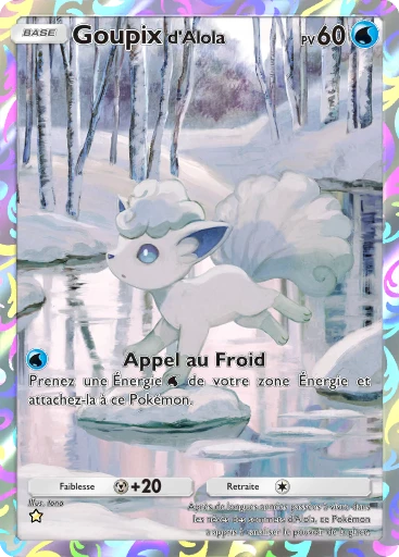 Carte Pokémon Goupix d'Alola de l'extension Gardiens Astraux