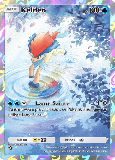 Carte Pokémon Keldeo de l'extension Méga-Ascension