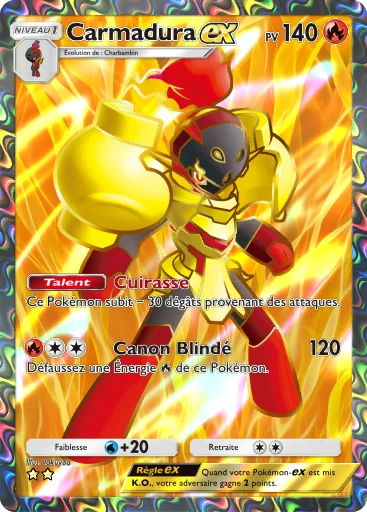 Carte Pokémon Carmadura-ex de l'extension Merveilles de Paldea