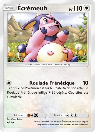 Carte Pokémon Écrémeuh de l'extension Source Secrète