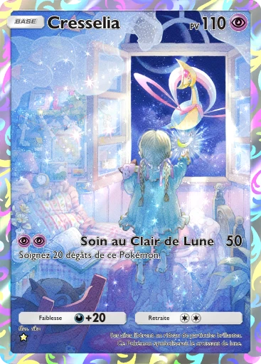 Carte Pokémon Cresselia de l'extension Choc Spatio-Temporel