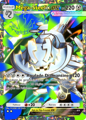 Carte Pokémon Méga-Steelix-ex de l'extension Embrasement Écarlate