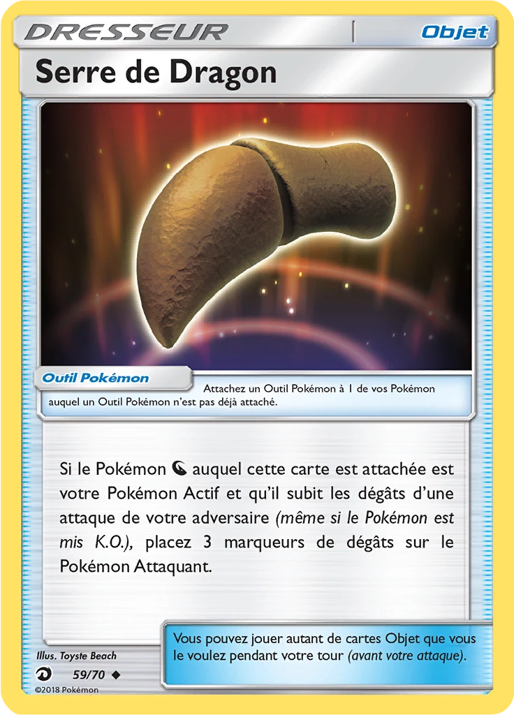 Carte Pokémon Serre de Dragon de l'extension Majesté Des Dragons