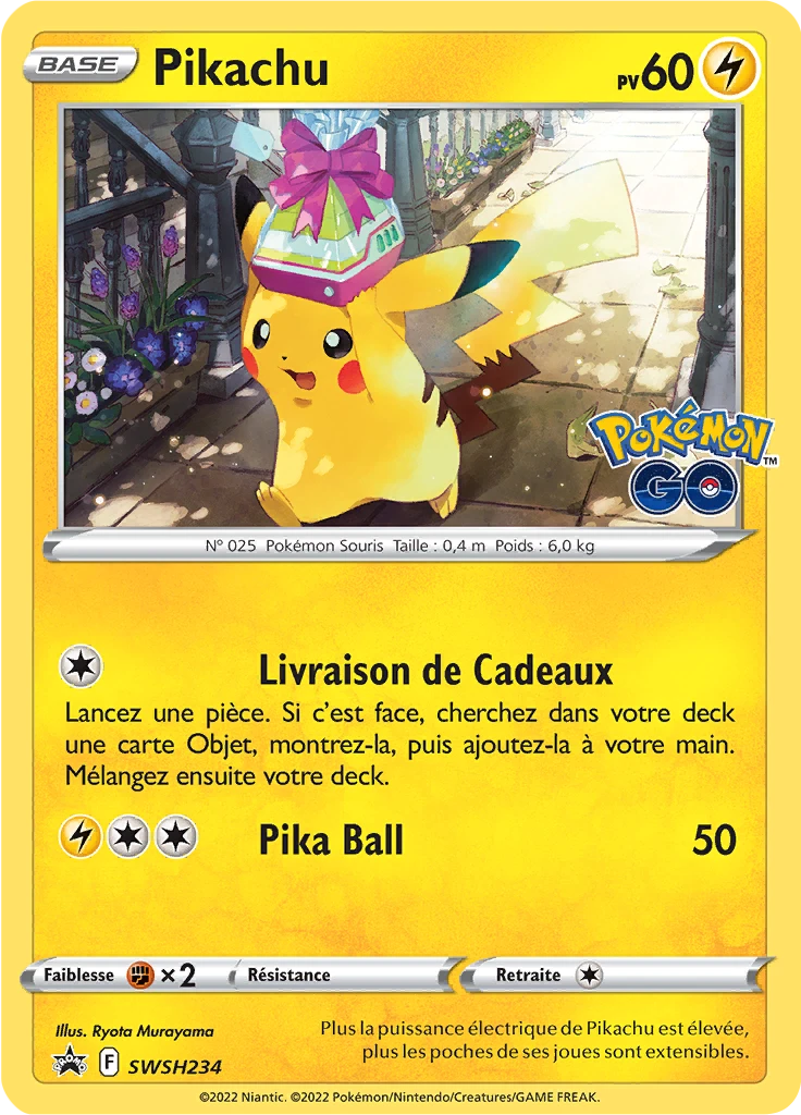 Carte Pokémon Pikachu de l'extension Promo SWSH