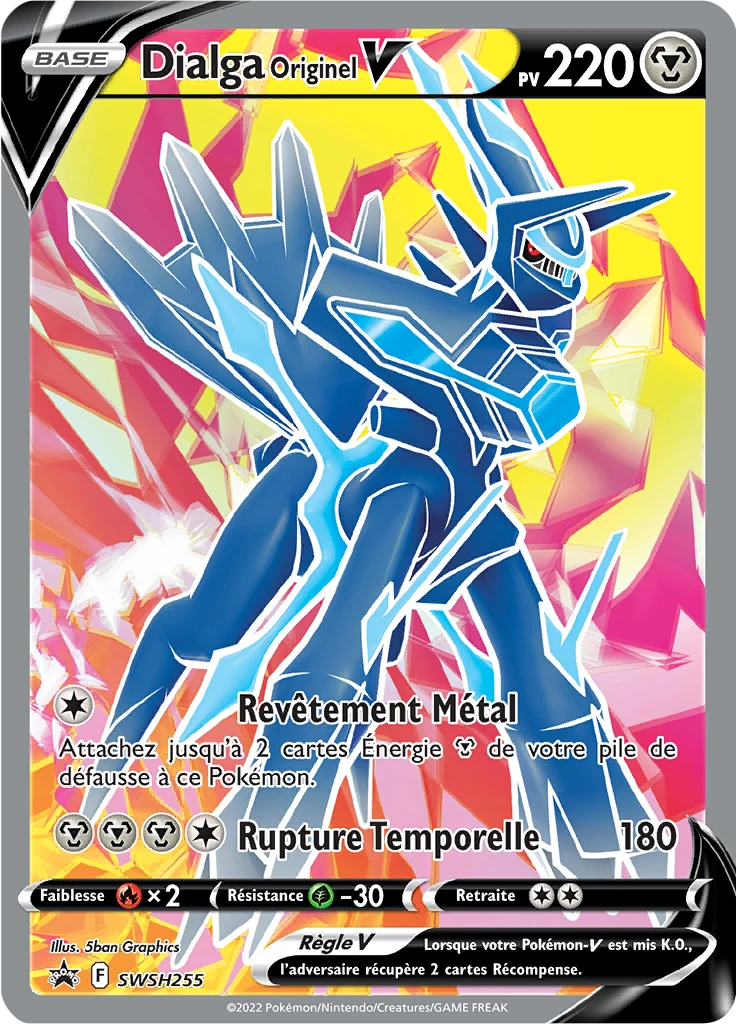 Carte Pokémon Dialga Originel V de l'extension Promo SWSH