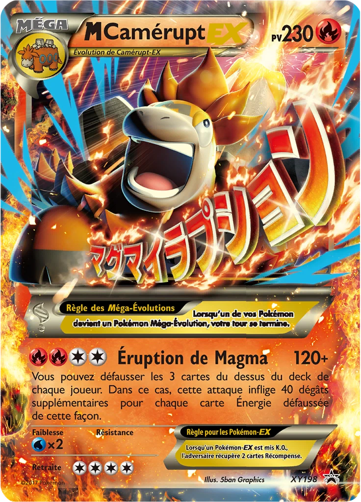 Carte Pokémon M-Camérupt-EX de l'extension Promo XY