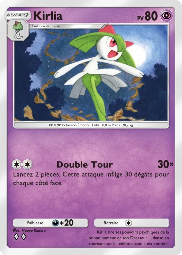 Carte Pokémon Kirlia de l'extension Aura Palpitante