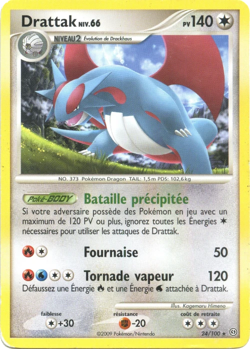 Carte Pokémon Drattak de l'extension Tempête