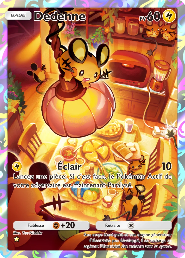 Carte Pokémon Dedenne de l'extension L'Île Fabuleuse