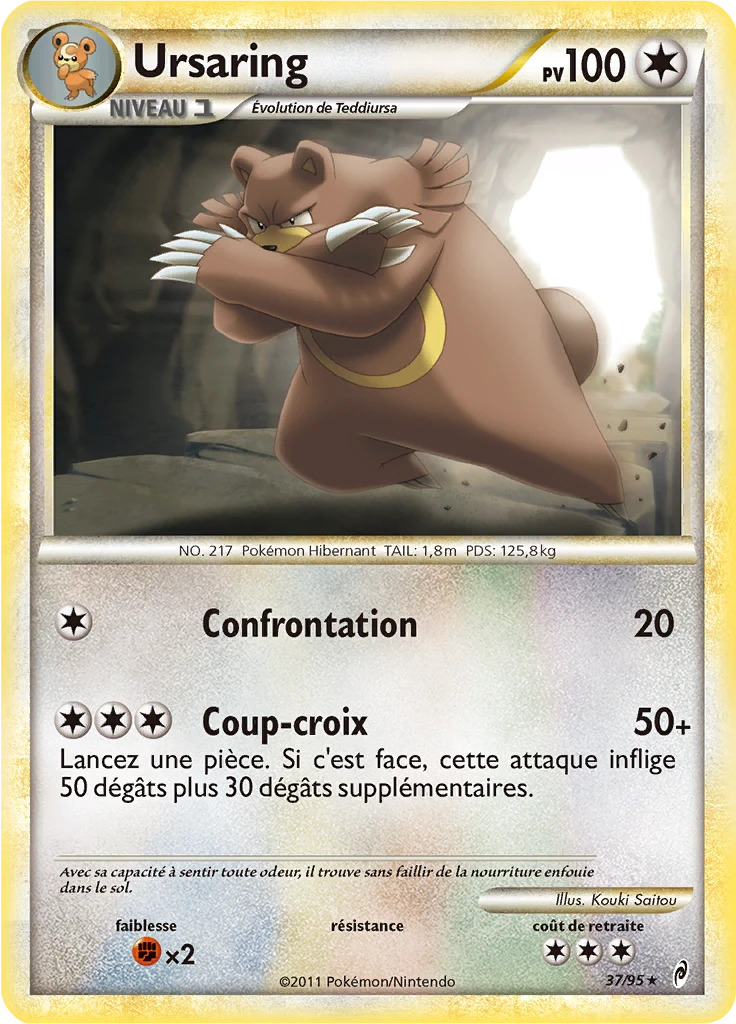 Carte Pokémon Ursaring de l'extension L'appel des Légendes