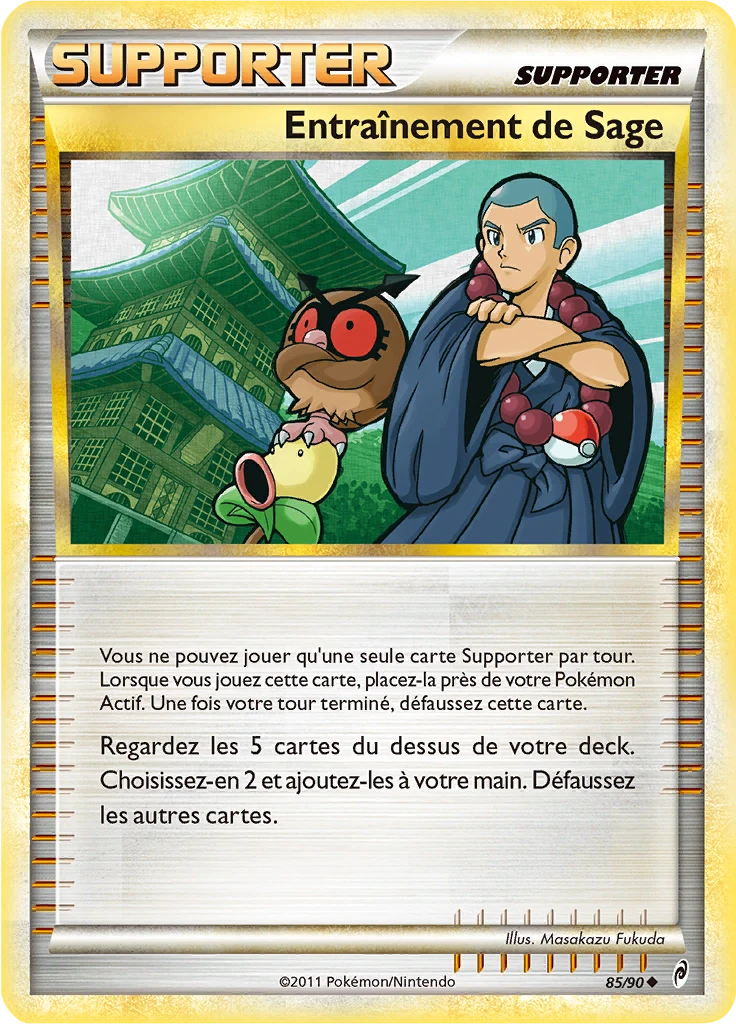 Carte Pokémon Entraînement de Sage de l'extension L'appel des Légendes