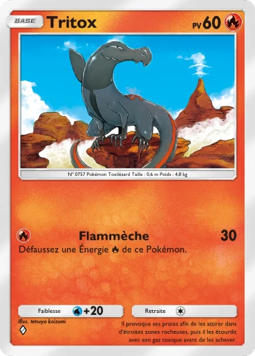 Carte Pokémon Tritox de l'extension La Clairière d'Évoli