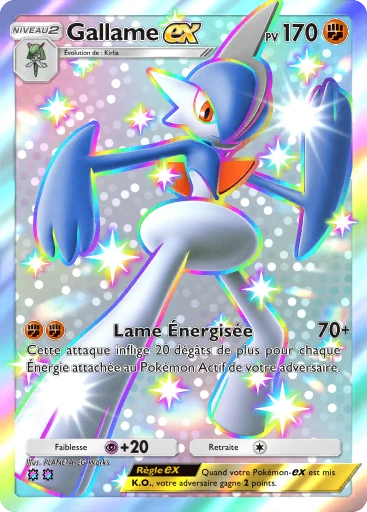 Carte Pokémon Gallame-ex de l'extension La Clairière d'Évoli