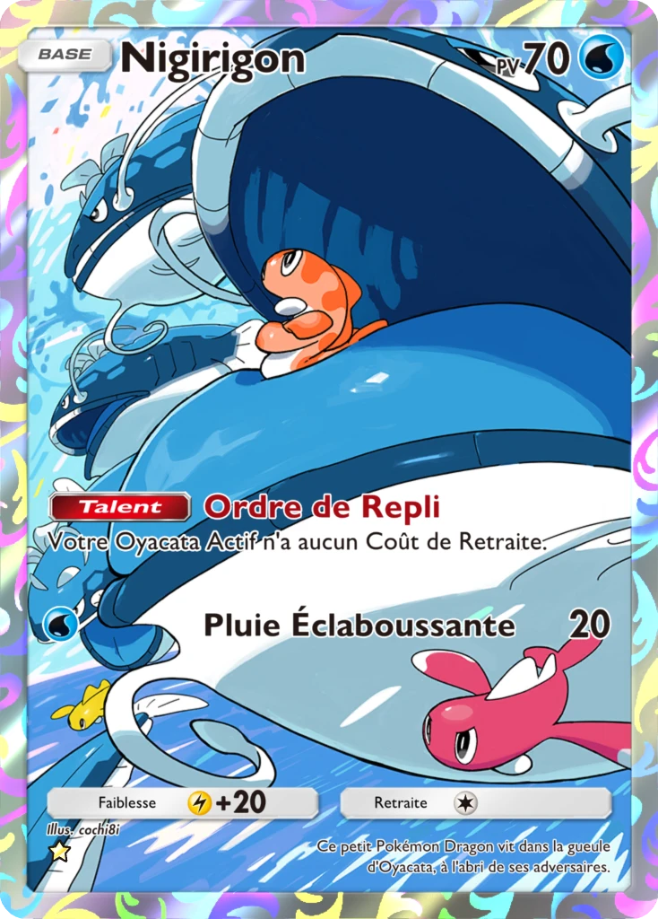 Carte Pokémon Nigirigon de l'extension Réjouissances Rayonnantes