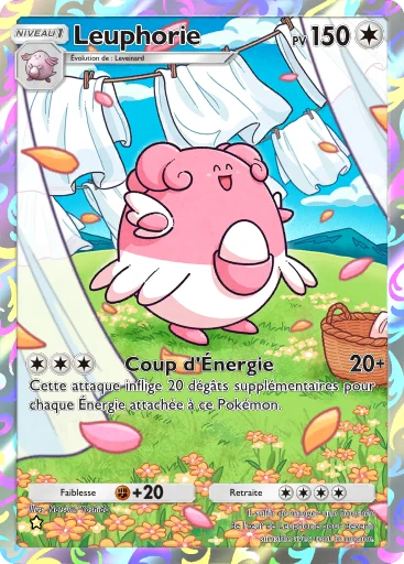 Carte Pokémon Leuphorie de l'extension Sagesse entre Ciel et Mer