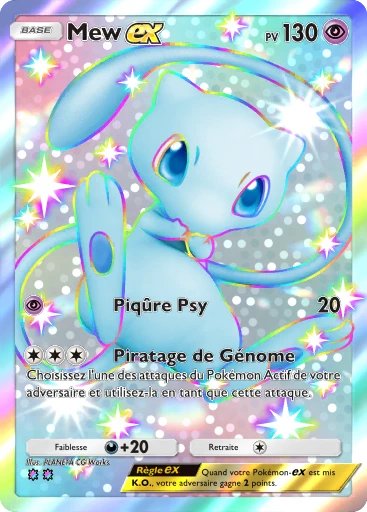 Carte Pokémon Mew-ex de l'extension Source Secrète