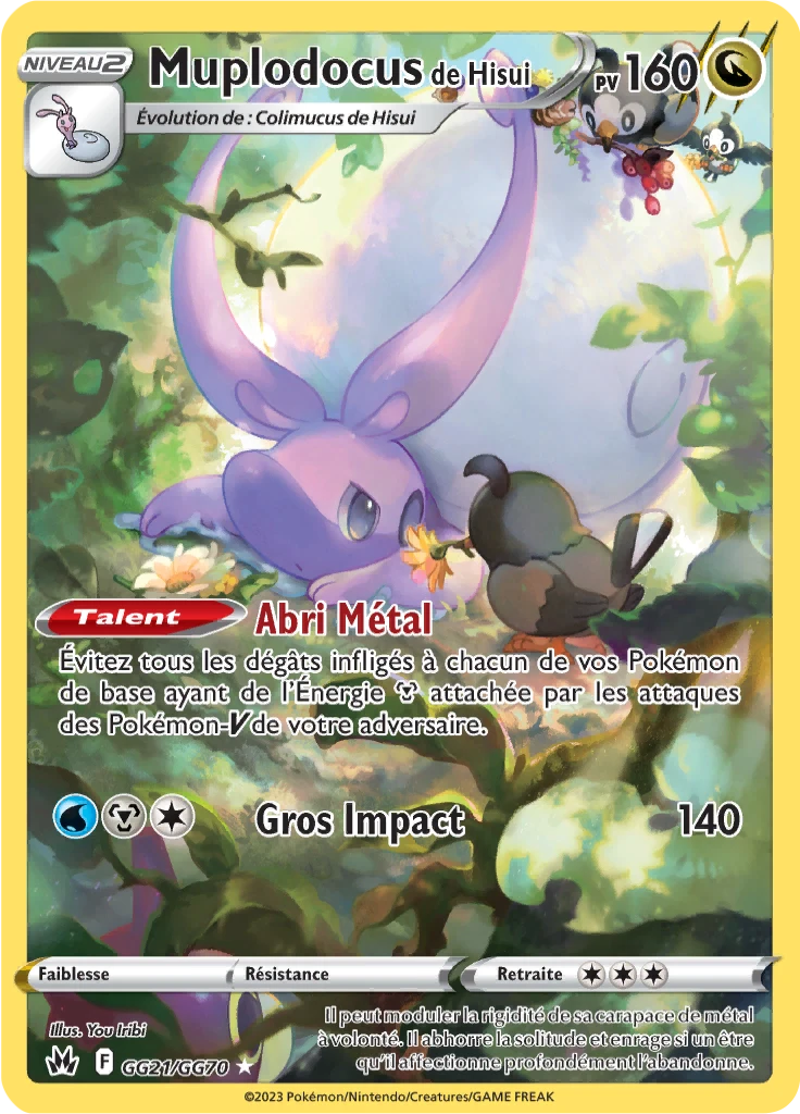 Carte Pokémon Muplodocus de Hisui de l'extension Zénith Suprême