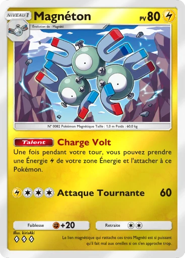 Carte Pokémon Magnéton de l'extension Booster de Luxe ex