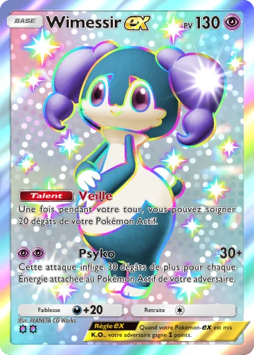 Carte Pokémon Wimessir-ex de l'extension Jours Heureux