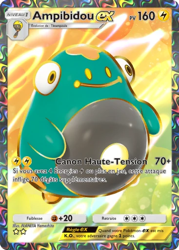 Carte Pokémon Ampibidou-ex de l'extension Merveilles de Paldea