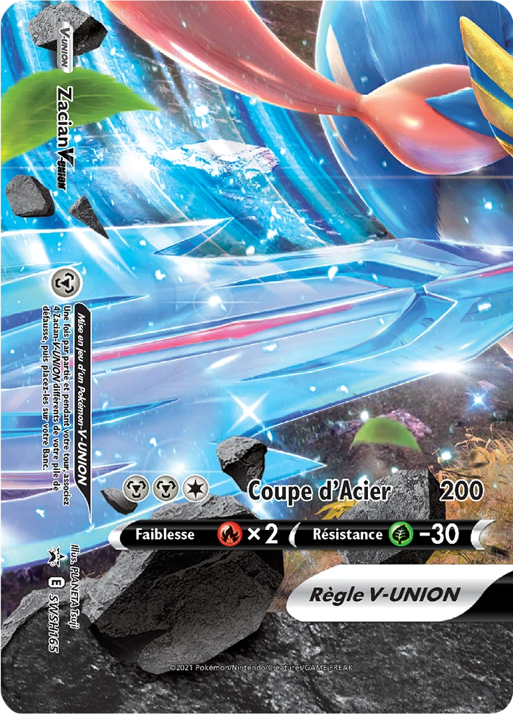 Carte Pokémon Zacian V-UNION de l'extension Promo SWSH