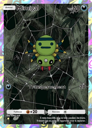 Carte Pokémon Mimigal de l'extension Sagesse entre Ciel et Mer