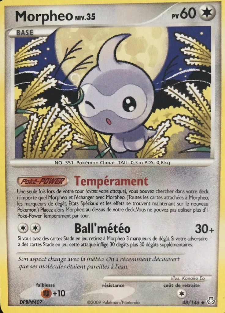 Carte Pokémon Morphéo de l'extension Éveil des Légendes