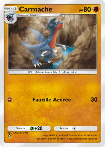 Carte Pokémon Carmache de l'extension Lumière Triomphale