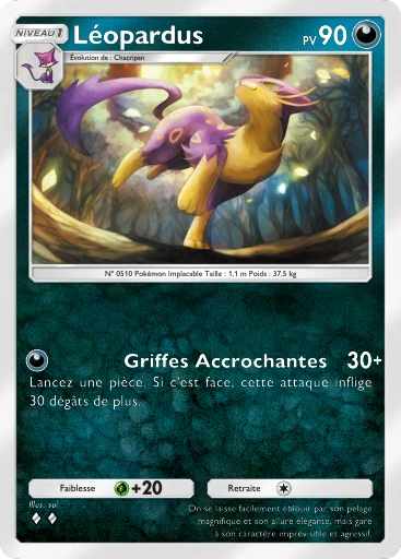 Carte Pokémon Léopardus de l'extension Parade Onirique