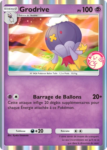 Carte Pokémon Grodrive de l'extension Promo-B