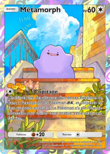 Carte Pokémon Métamorph de l'extension Promo-B