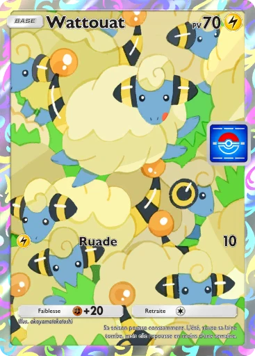 Carte Pokémon Wattouat de l'extension Promo-B
