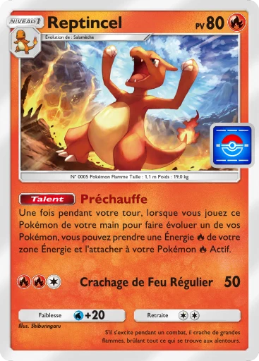 Carte Pokémon Reptincel de l'extension Promo-B