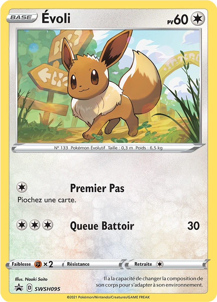 Carte Pokémon Évoli de l'extension Promo SWSH