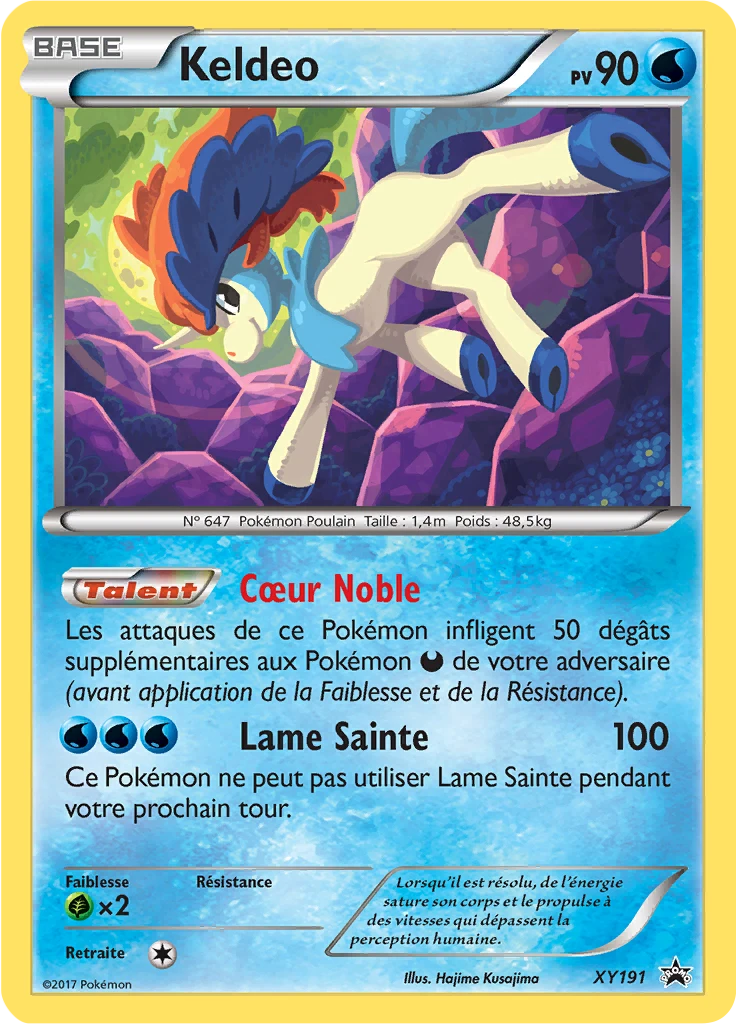 Carte Pokémon Keldeo de l'extension Promo XY
