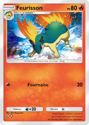 Carte Pokémon Feurisson de l'extension Sagesse entre Ciel et Mer
