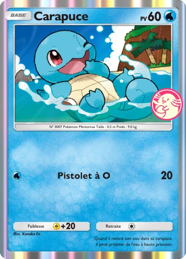 Carte Pokémon Carapuce de l'extension Promo-A