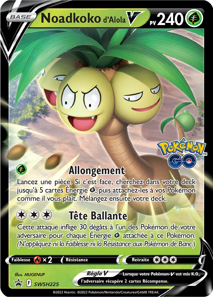 Carte Pokémon Noadkoko d'Alola V de l'extension Promo SWSH
