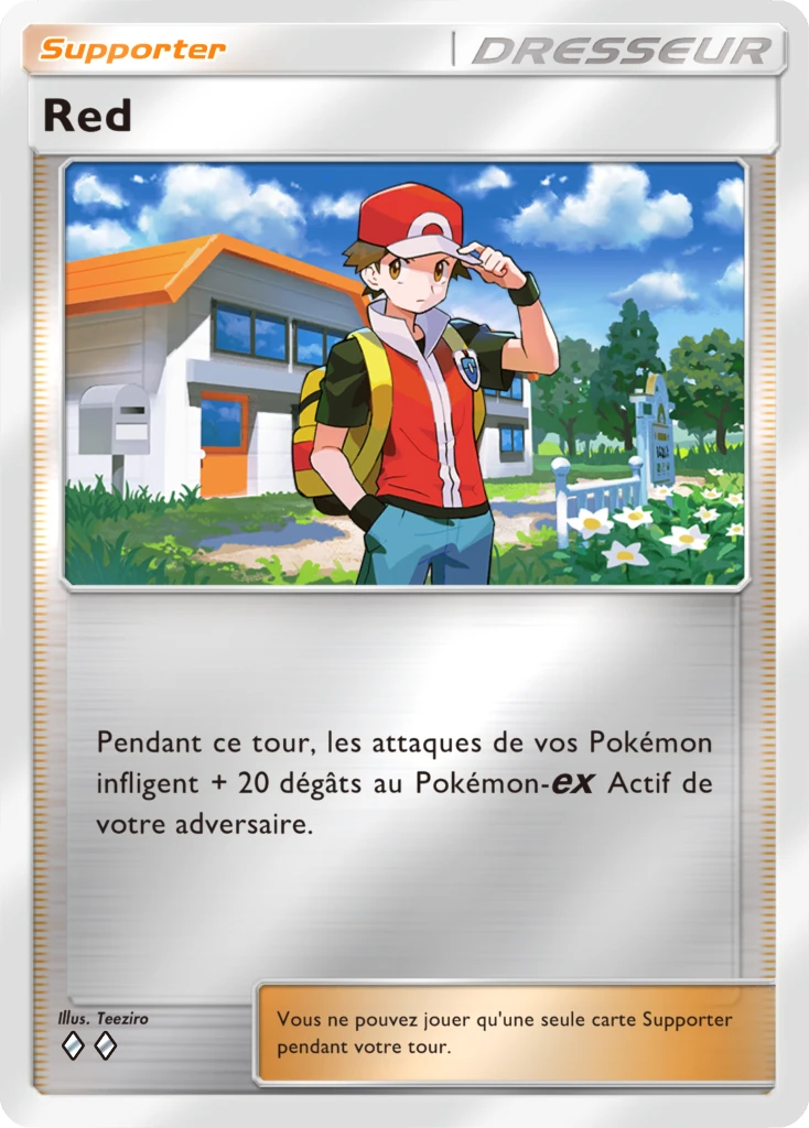 Carte Pokémon Red de l'extension Booster de Luxe ex