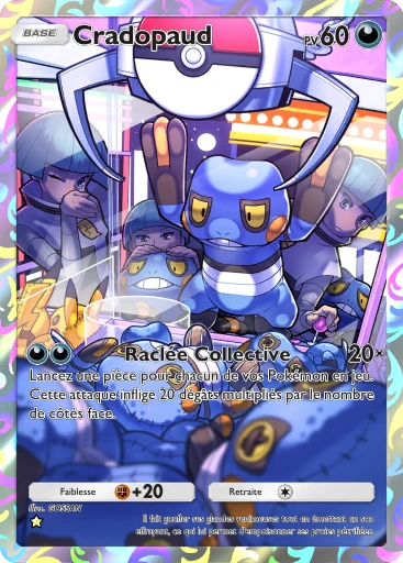 Carte Pokémon Cradopaud de l'extension Choc Spatio-Temporel