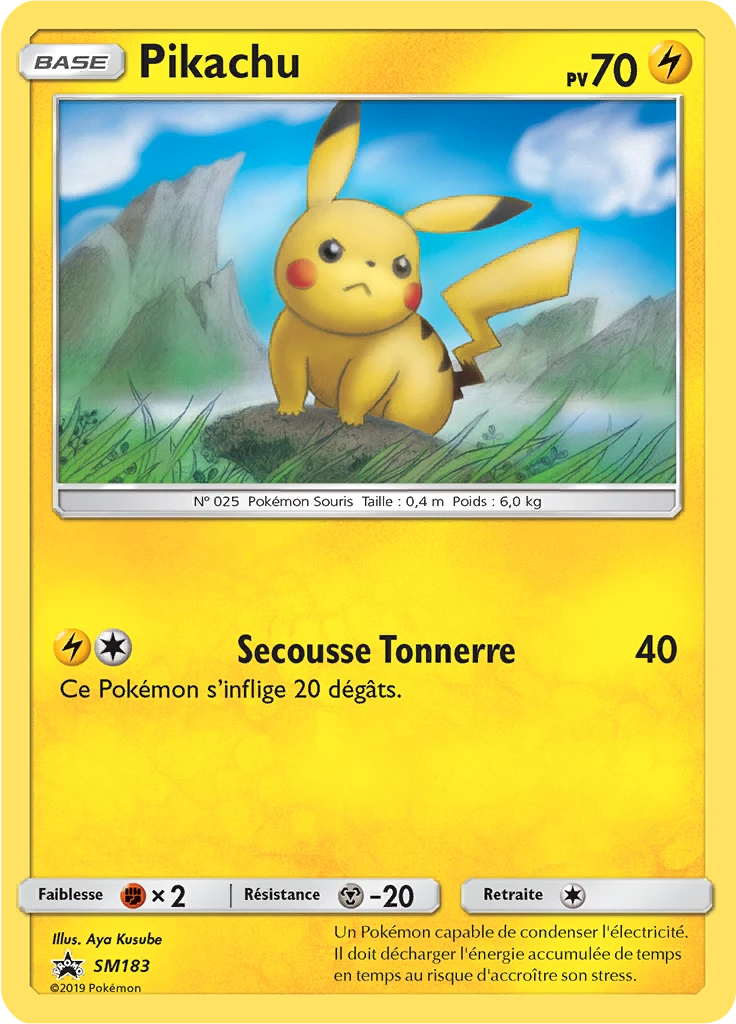Carte Pokémon Pikachu de l'extension Promo SM